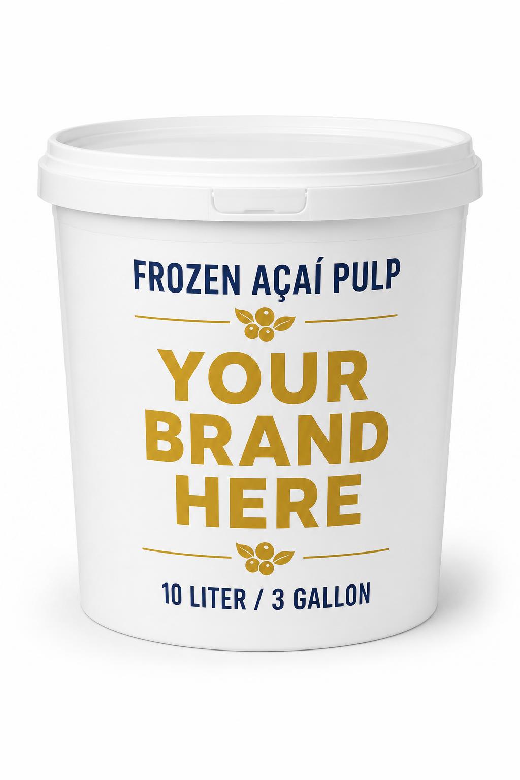 Food-Service Tub — Frozen Açaí Pulp