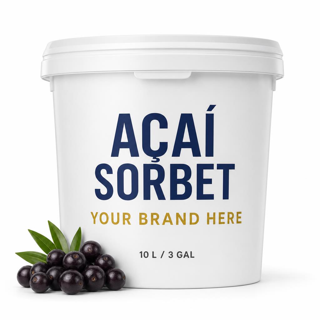 Bulk Food-Service Tub — Açaí Sorbet