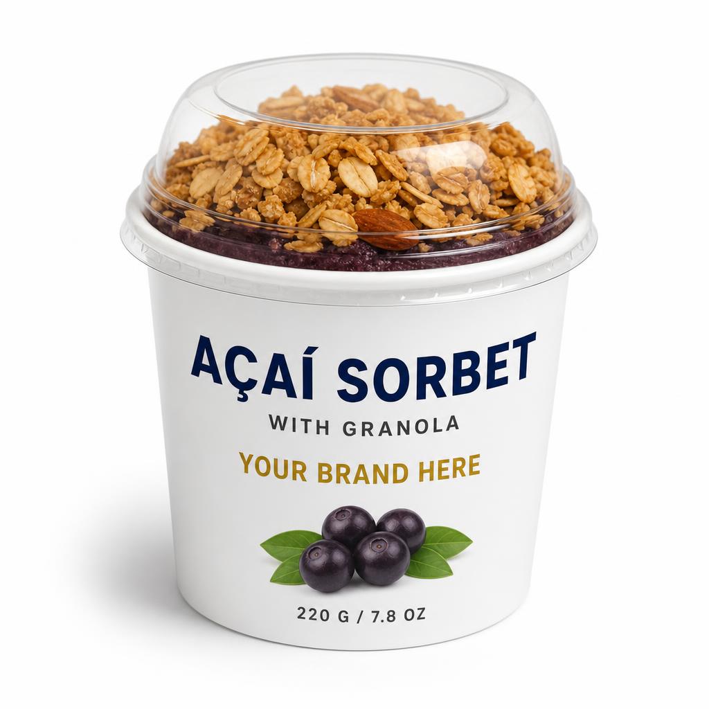 Single-Serve Cup with Granola — Açaí Sorbet